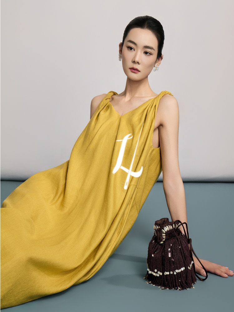 Linen Dress Wrap - Natural Linen Summer New Style SailingLUO25