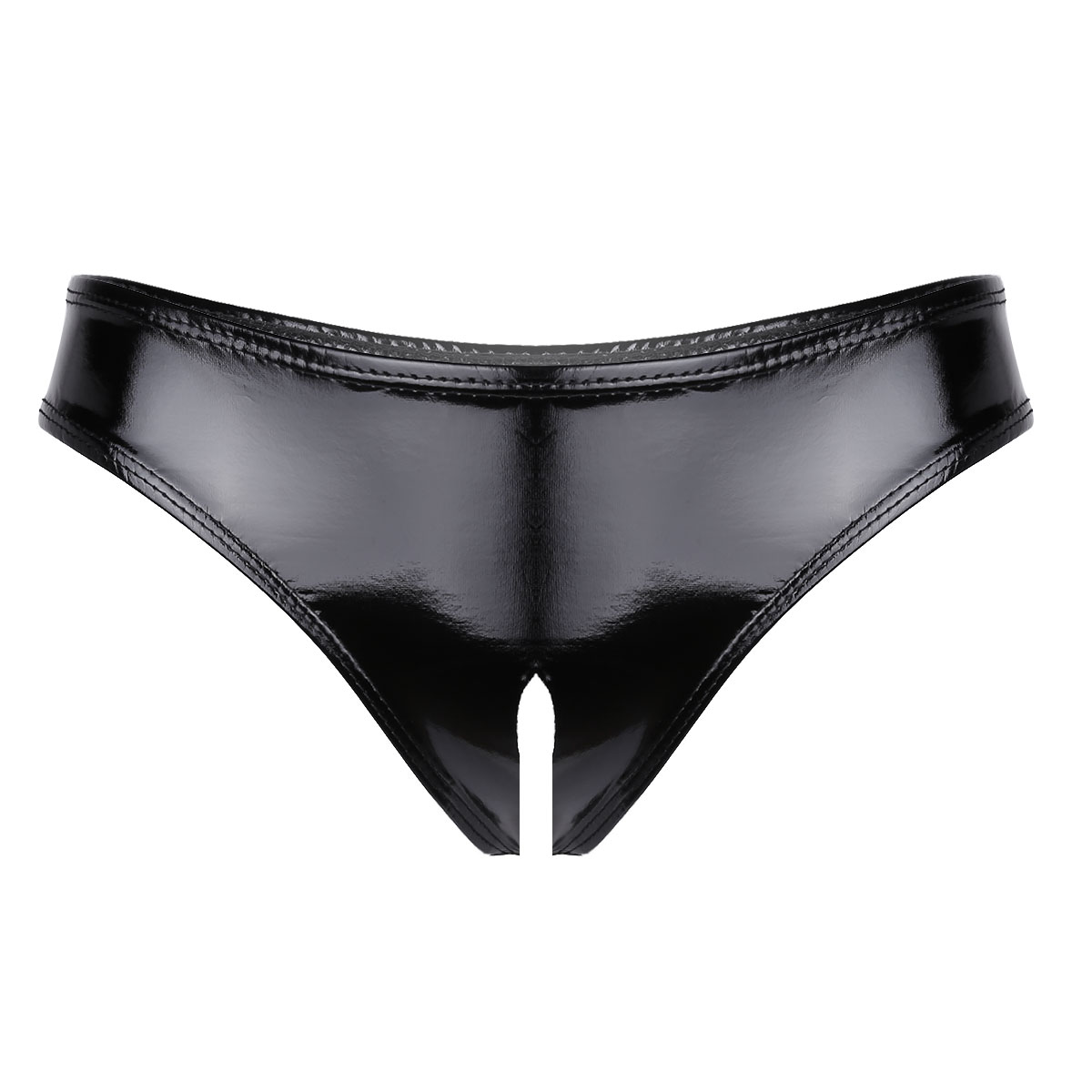 Womens Patent Leather Lingerie - Bralette Triangle Set reseña y precio