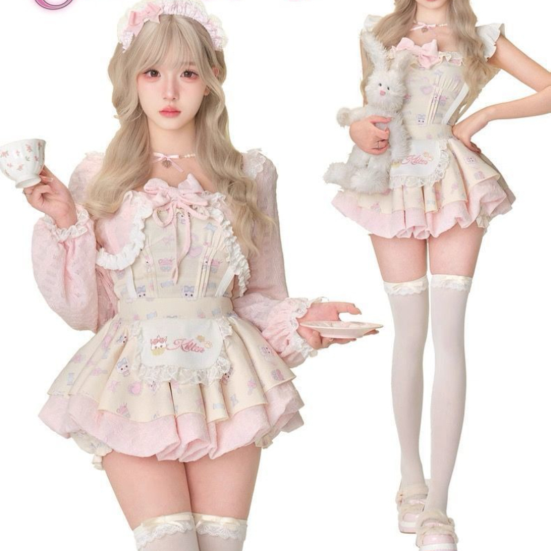 Japanese Sweet Lolita Style 3  - Crop Top Crochet reseña y precio