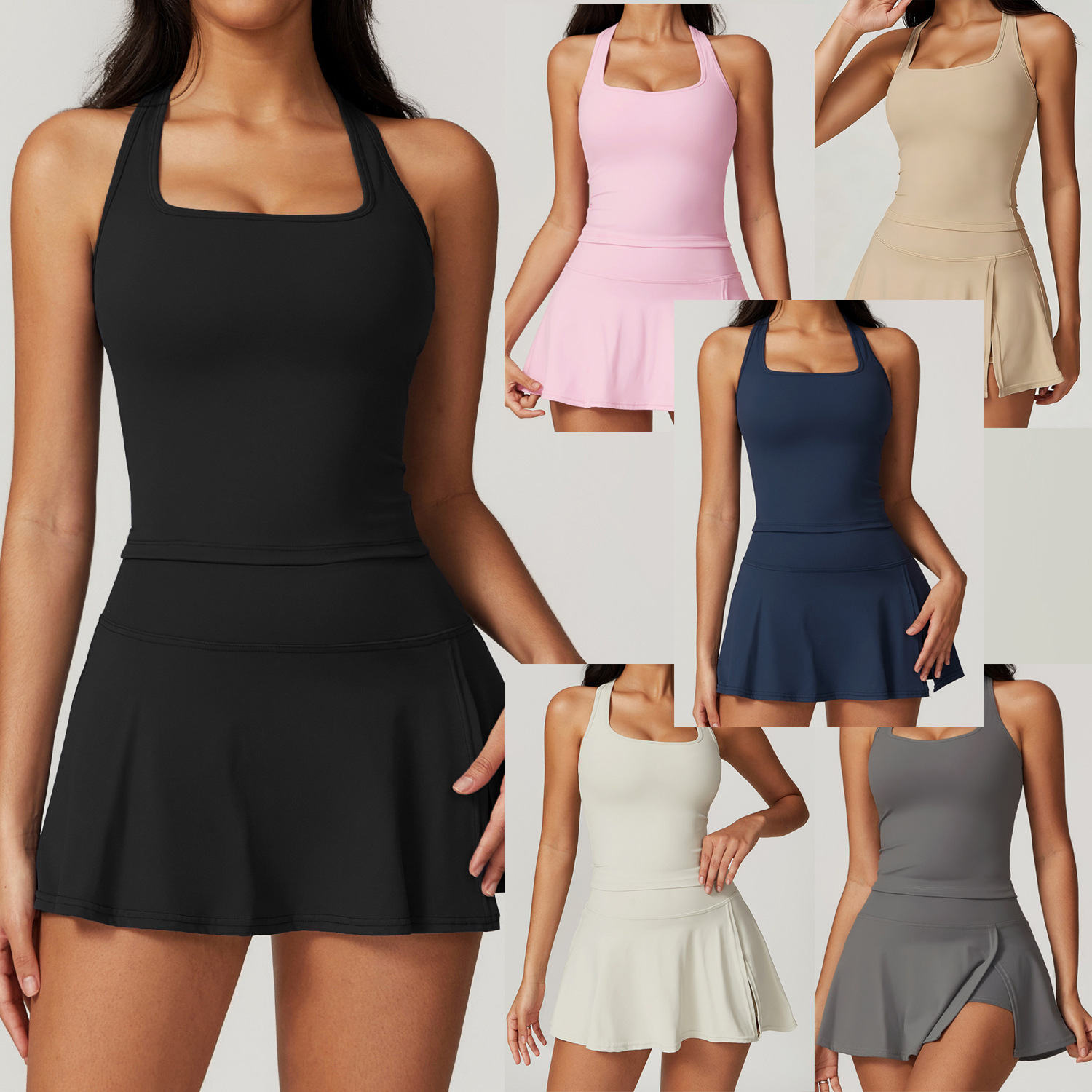 2 Piece Tennis Dresses for Wom - Crop Top Crochet reseña y precio