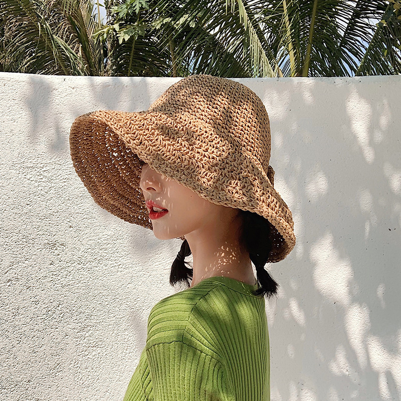 1Pcs Bow Sun Hat Wide Brim Flo - Hat Floppy Wide reseña y precio