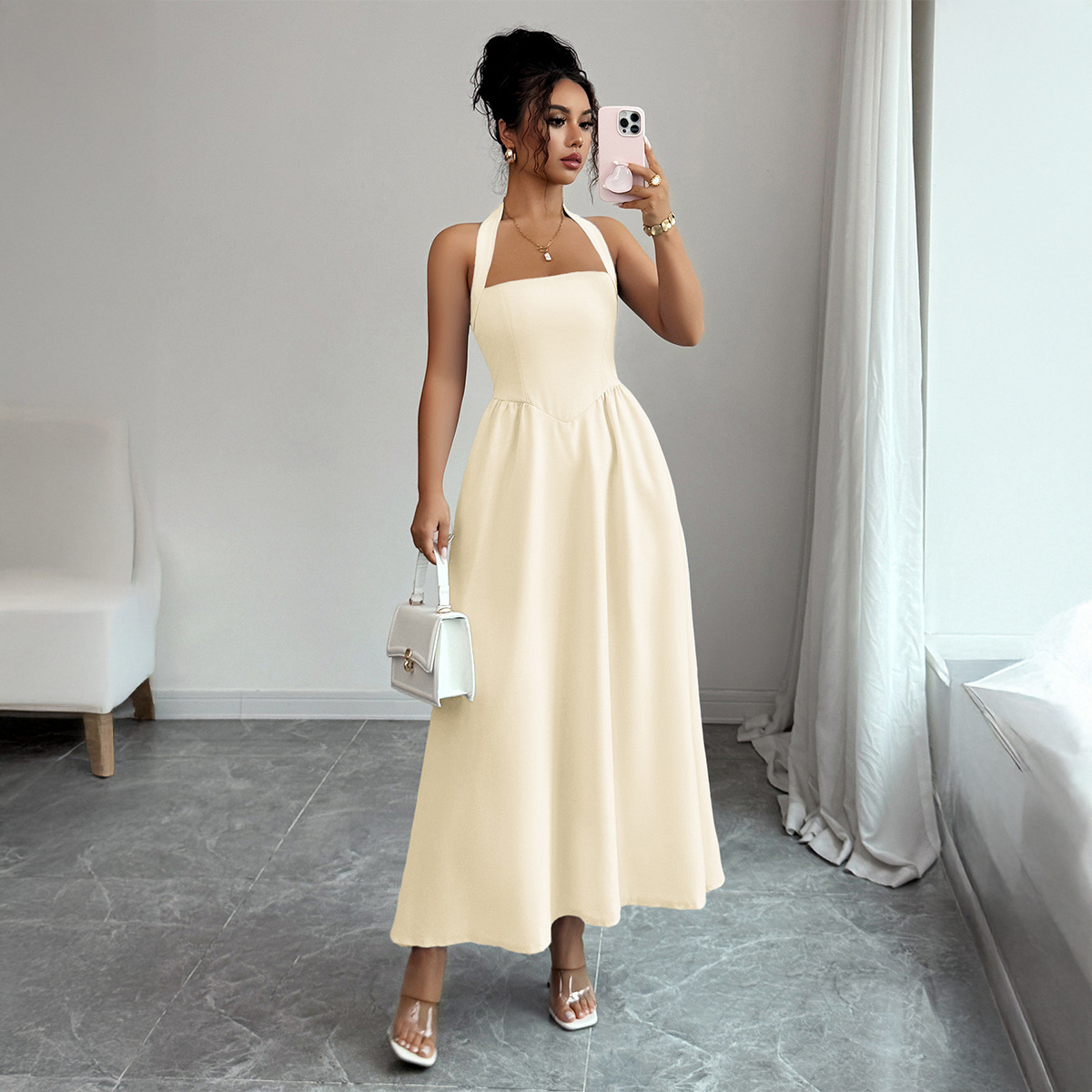 Women's Dress 5 Colors Halter  - Maxi Dress Halter reseña y precio
