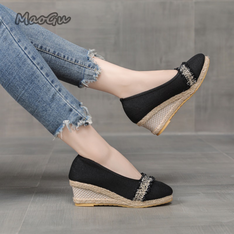 Women's Espadrille Wedges Shoe - Wedge Espadrille Women reseña y precio