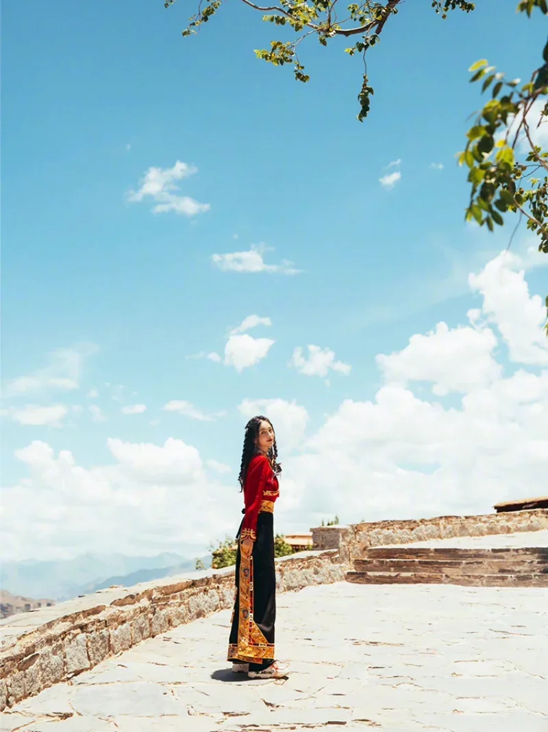 Traditional Tibetan Dress Wrap - Linen Dress Wrap reseña y precio