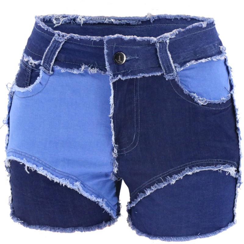 Fashion Mid-Waist Slim Fit Tor - Shorts Denim Frayed reseña y precio