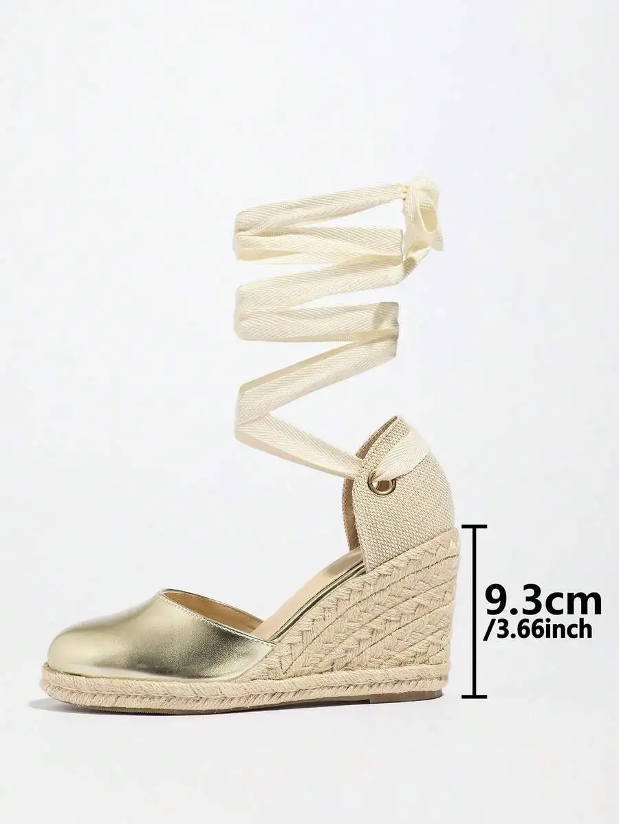 Womens Metallic Espadrille Wed - Wedge Espadrille Women reseña y precio