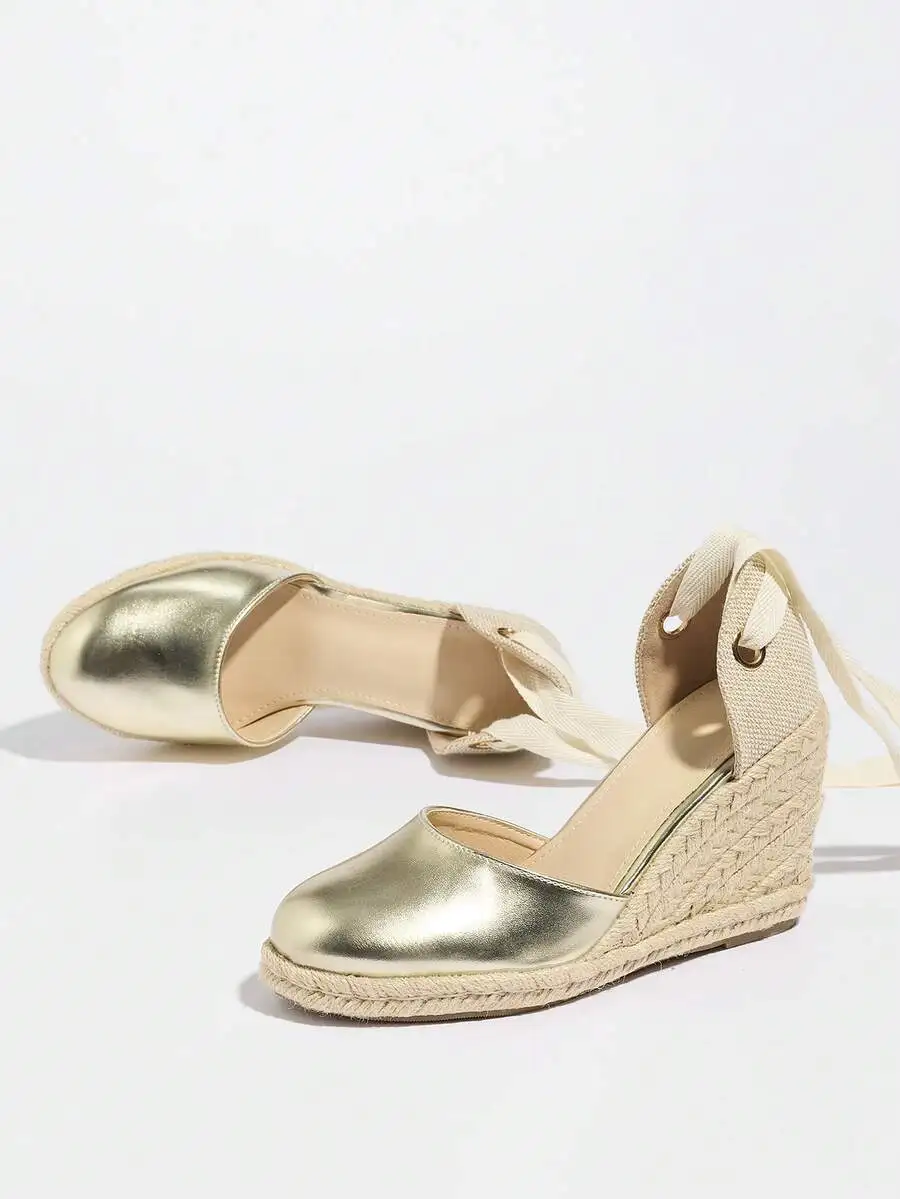 Womens Metallic Espadrille Wed - Wedge Espadrille Women reseña y precio