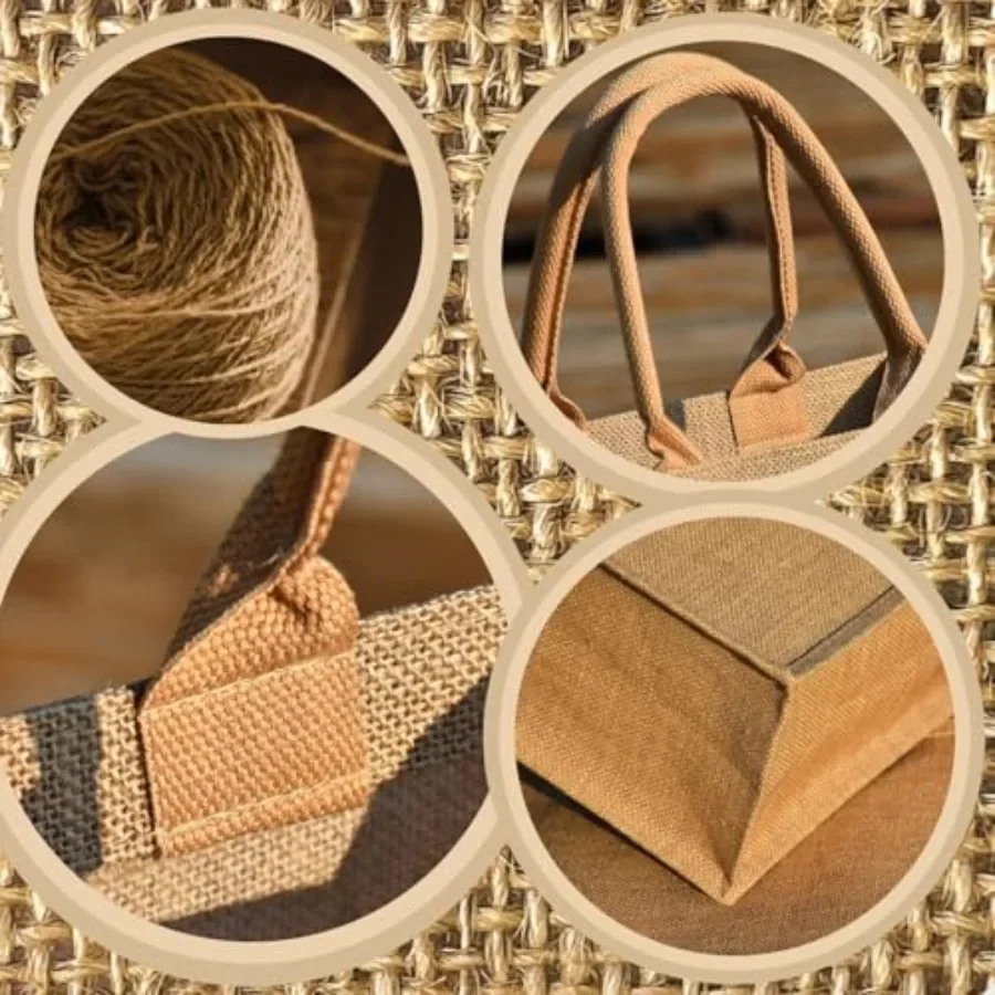 15 Pack Burlap Tote Bags 12x12 - Tote Bag Beach reseña y precio