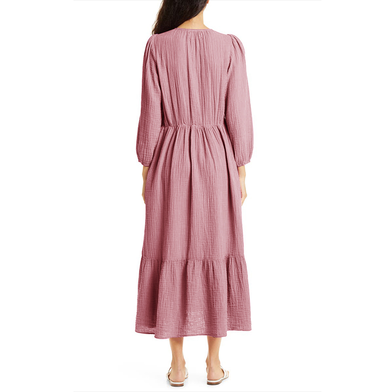 Muslin 100% Cotton Long Sleeve - Linen Dress Wrap reseña y precio