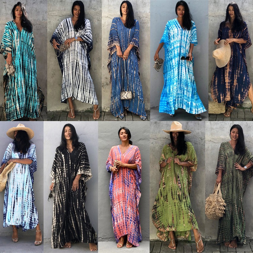 Plus Size Women Beachwear Long - Cover Up Kaftan reseña y precio