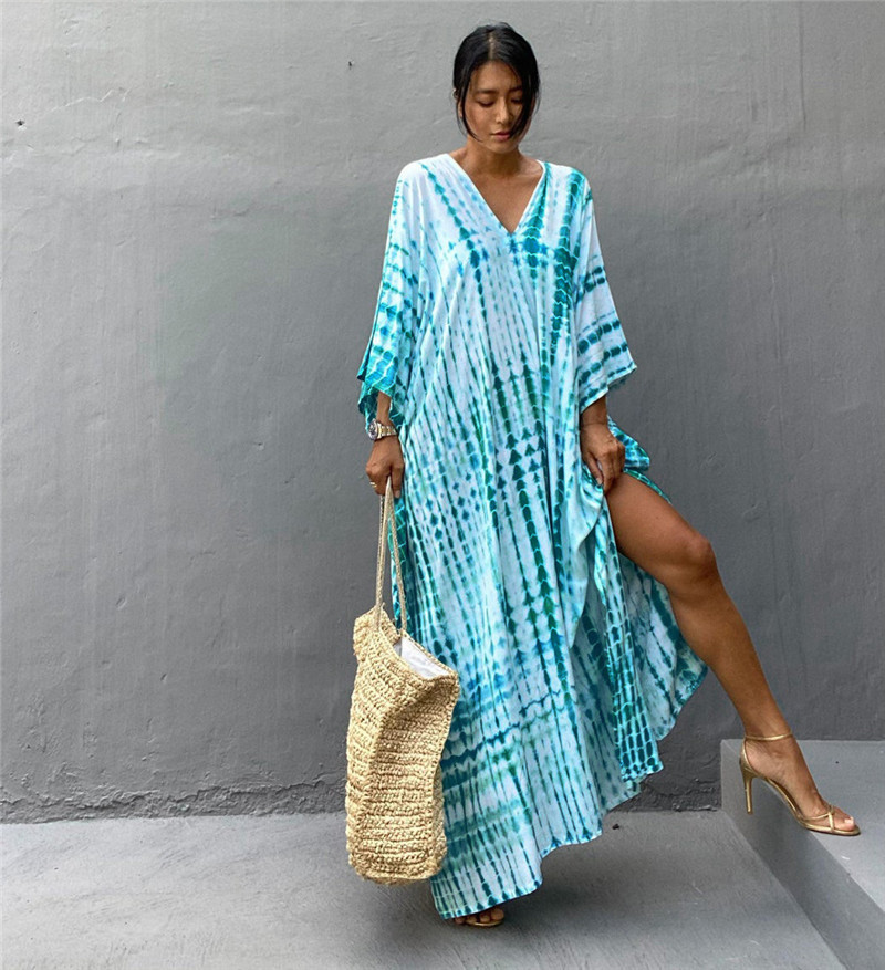 Plus Size Women Beachwear Long - Cover Up Kaftan reseña y precio