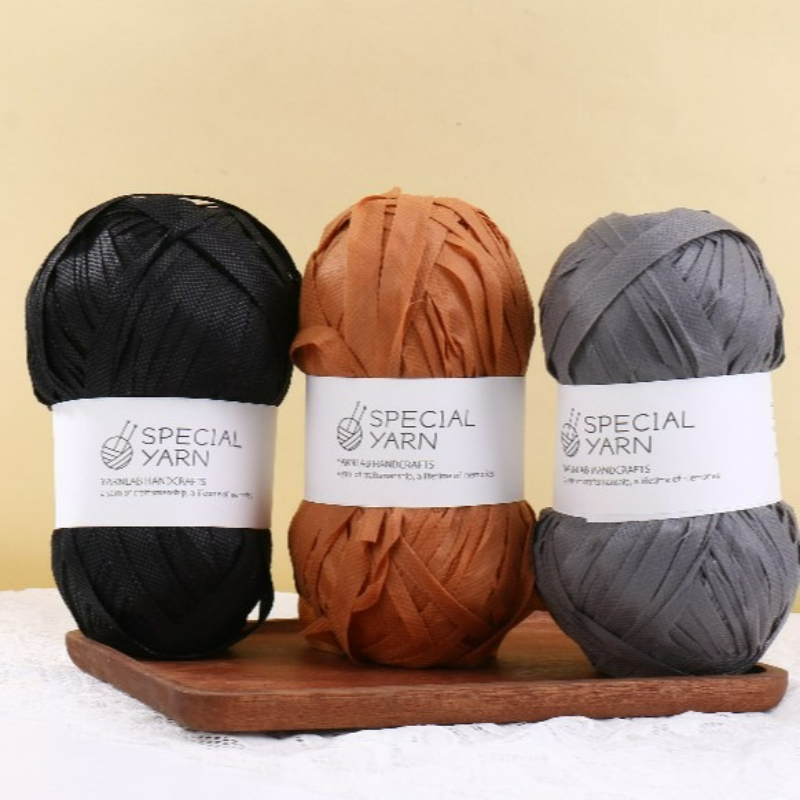 100g/pcs Raffia Flat Yarn for  - Crochet Bag Raffia reseña y precio