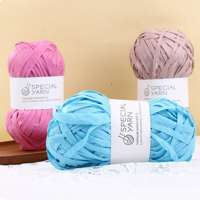 100g/pcs Raffia Flat Yarn for  - Crochet Bag Raffia reseña y precio