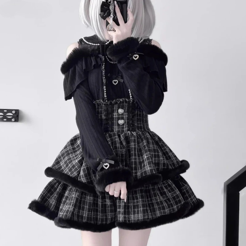 Y2k Japan Style Gothic Y2k Lol - Blouse Off Shoulder reseña y precio