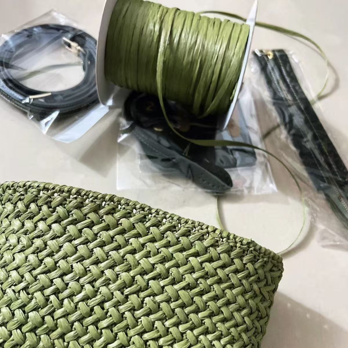 120g/roll Matte Raffia Grass C - Crochet Bag Raffia reseña y precio