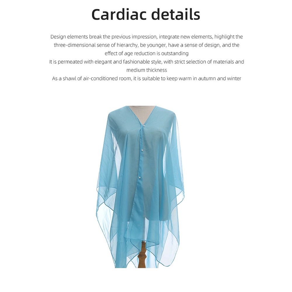 Fashion Solid color Shawl Scar - Cover Up Kaftan reseña y precio