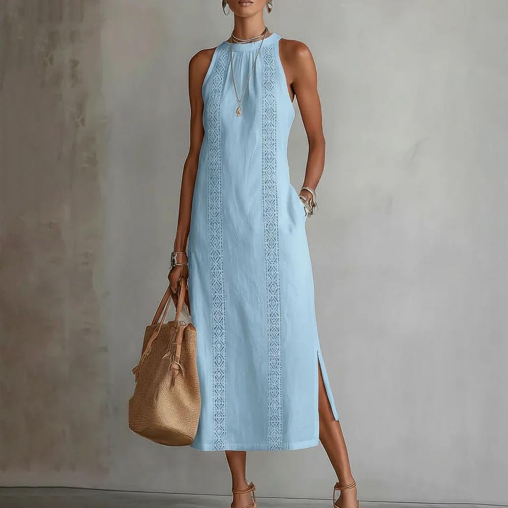 2026 Summer Dress for Women Sl - Linen Dress Wrap reseña y precio