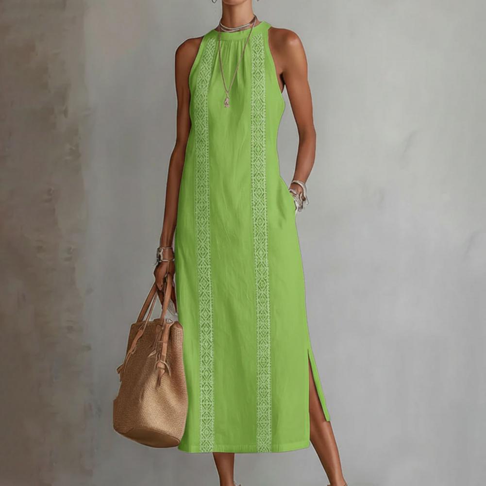 2026 Summer Dress for Women Sl - Linen Dress Wrap reseña y precio