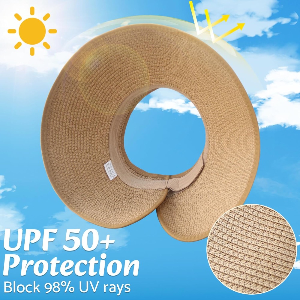 Women Wide Brim Straw Beach Ha - Hat Floppy Wide reseña y precio