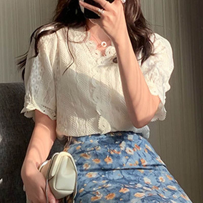 Women's Summer Two-Piece Set L - Midi Skirt Floral reseña y precio