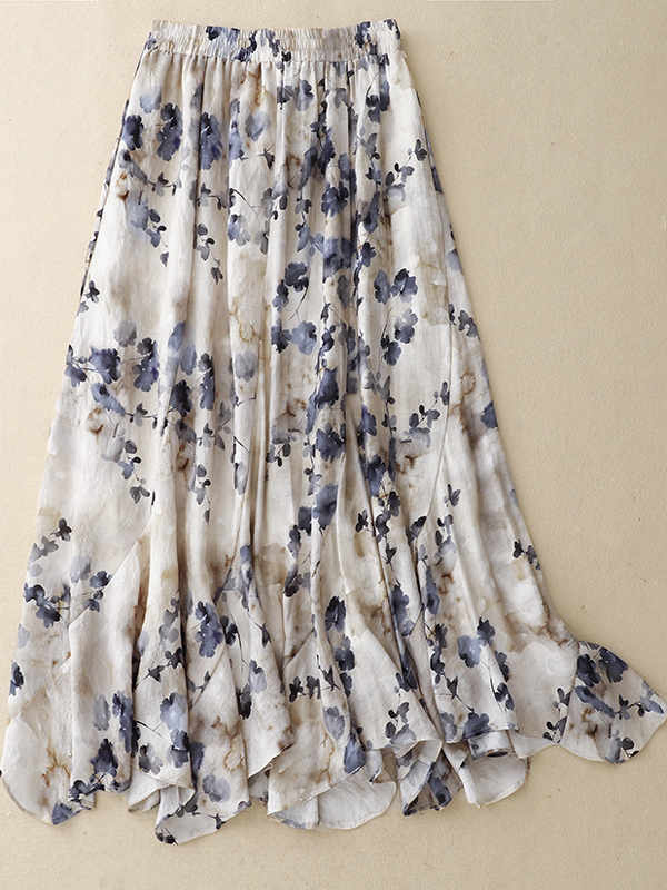 Floral A-Line Skirt Women's El - Midi Skirt Floral reseña y precio