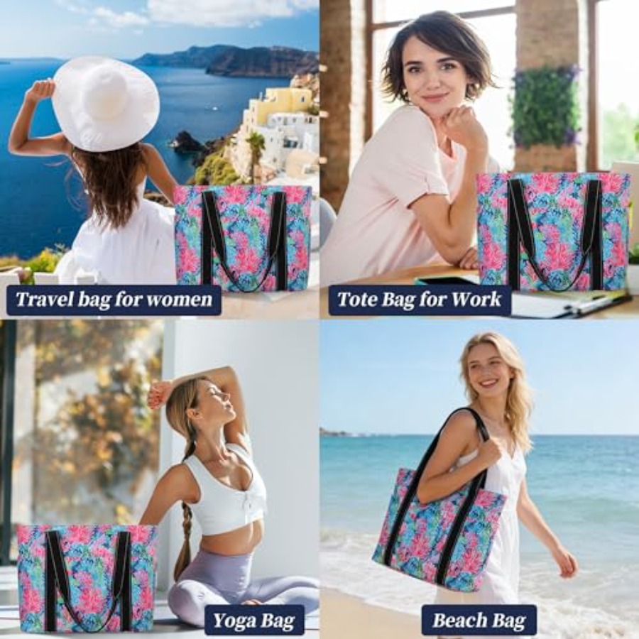 Tote Bag for Women with Laptop - Tote Bag Beach reseña y precio