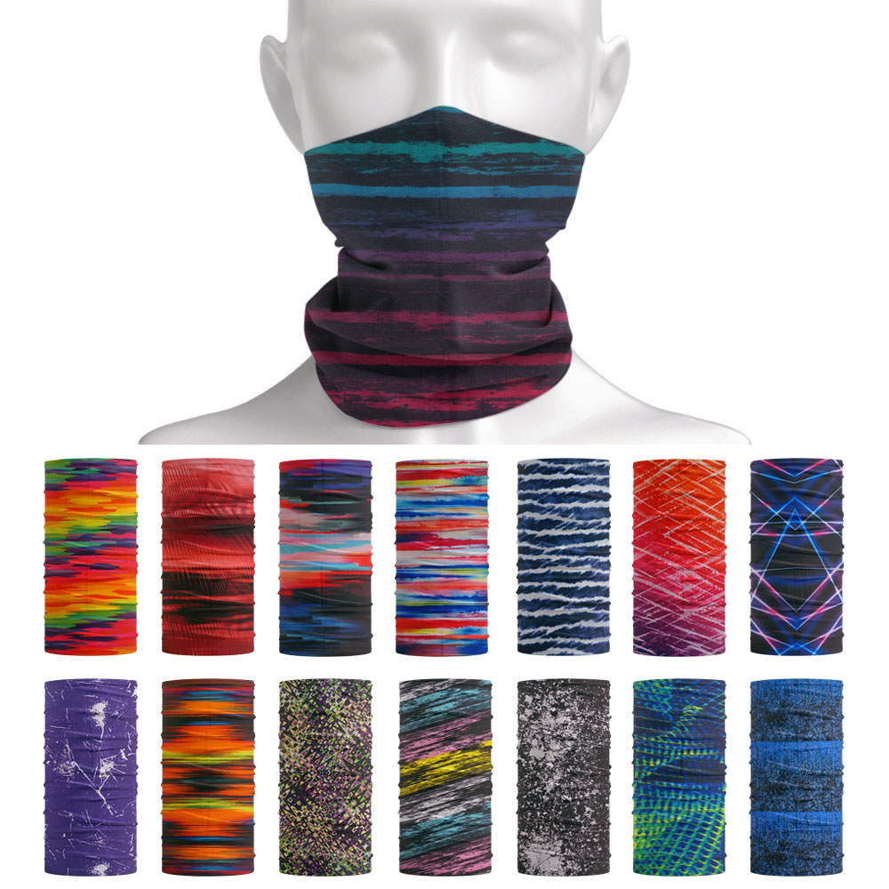 Tie-Dye Stripes Pattern Neckch - Headband Summer Knit reseña y precio