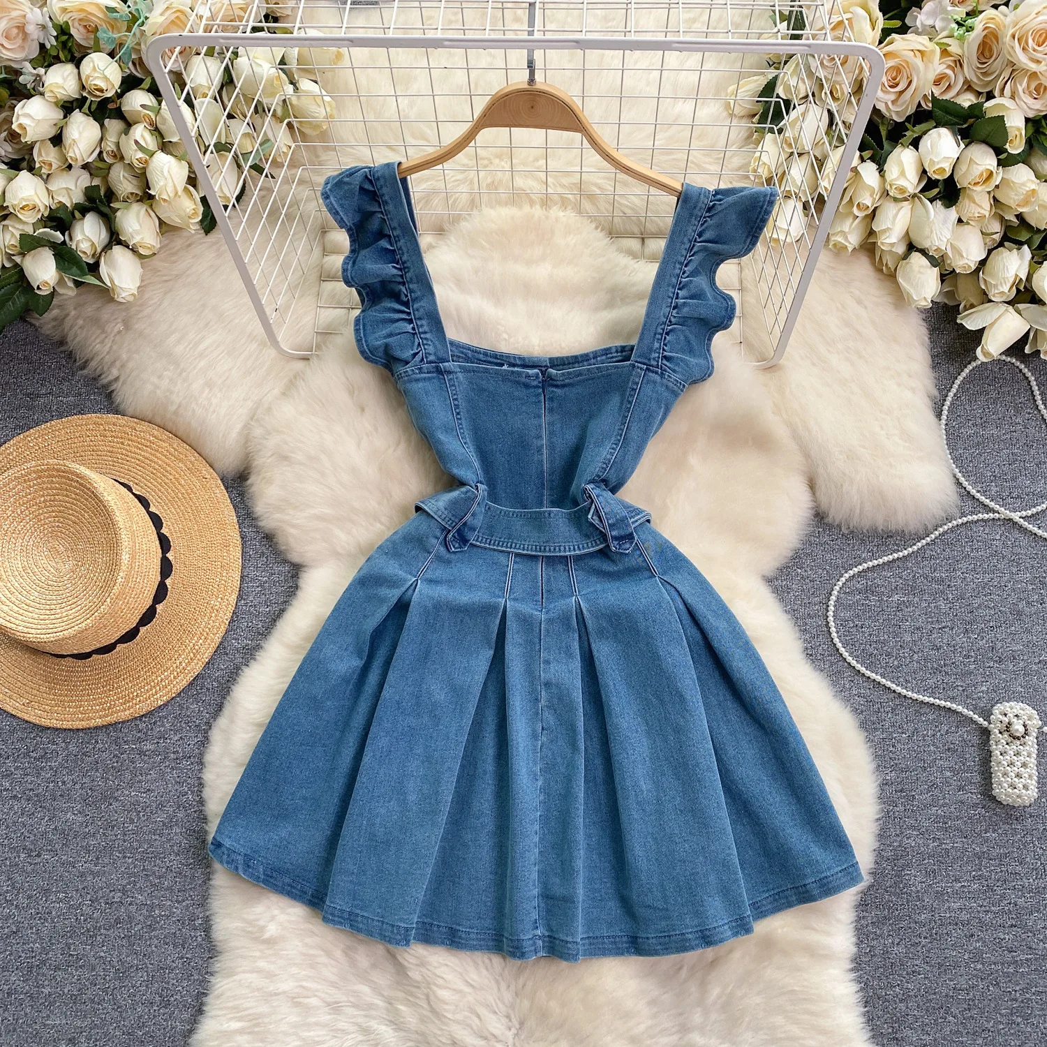 Korean Version of The College  - Maxi Dress Halter reseña y precio