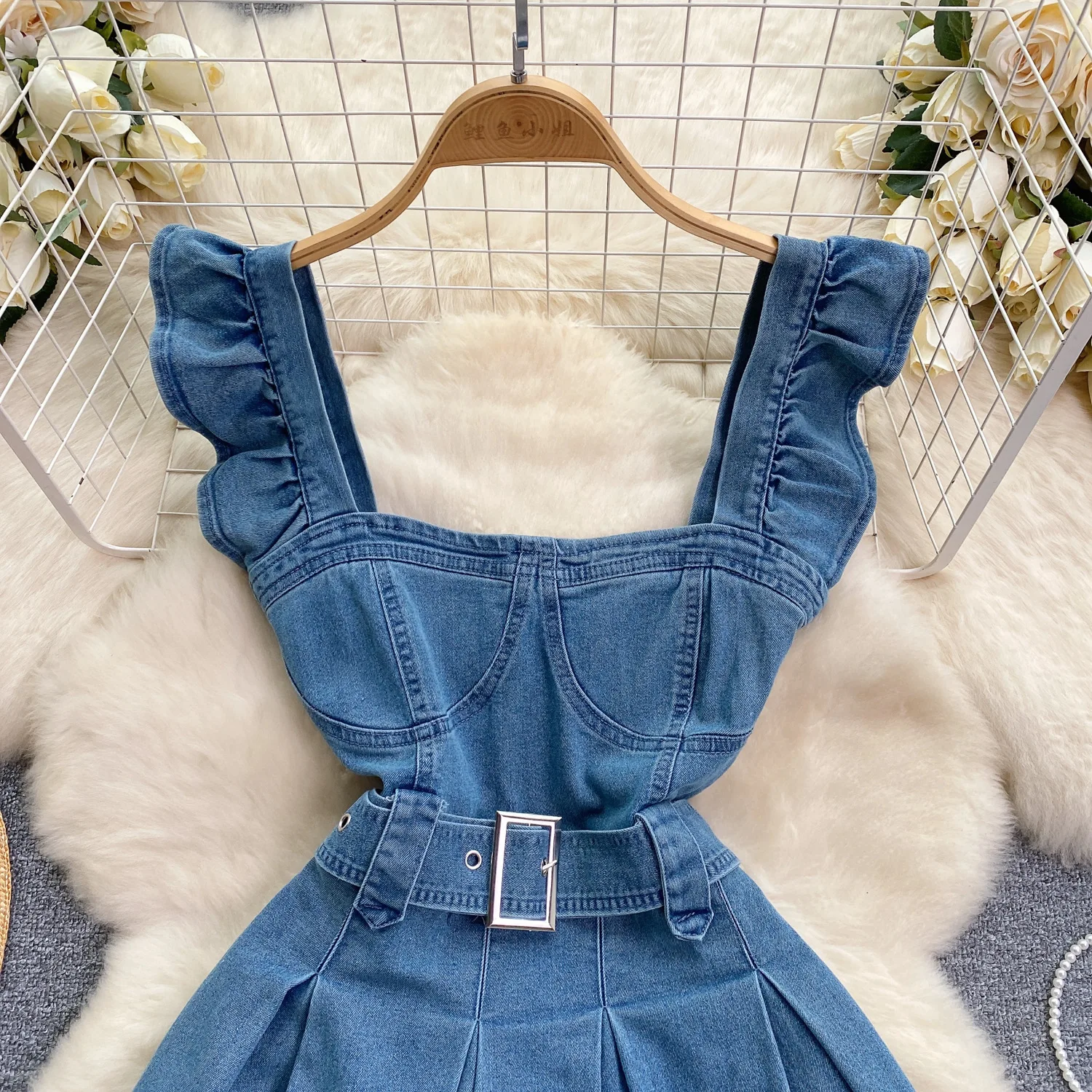 Korean Version of The College  - Maxi Dress Halter reseña y precio