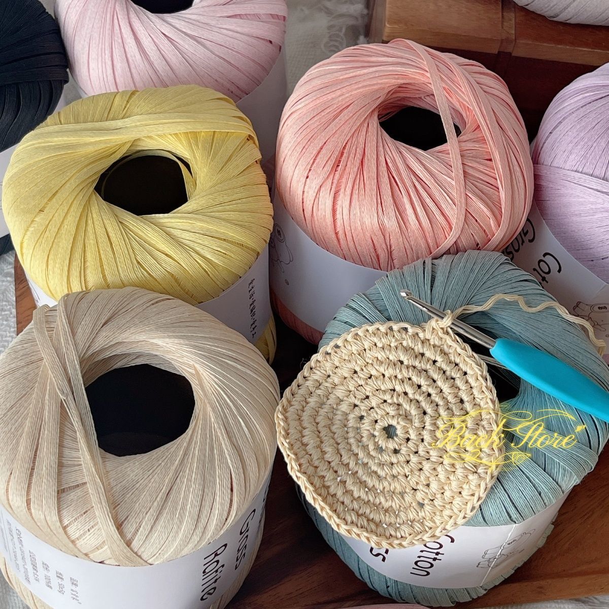 102M/roll Multicolor Raffia Ya - Crochet Bag Raffia reseña y precio