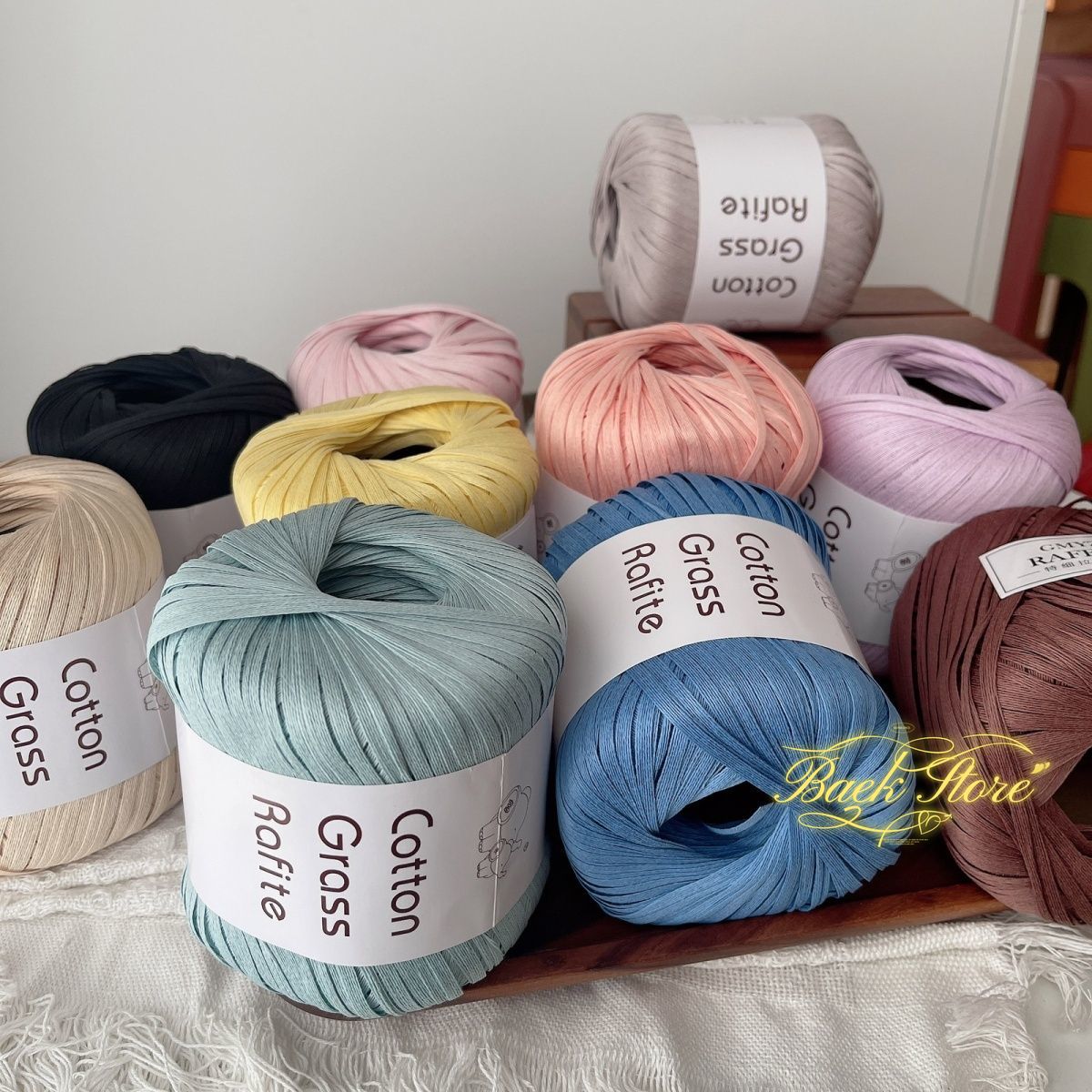 102M/roll Multicolor Raffia Ya - Crochet Bag Raffia reseña y precio