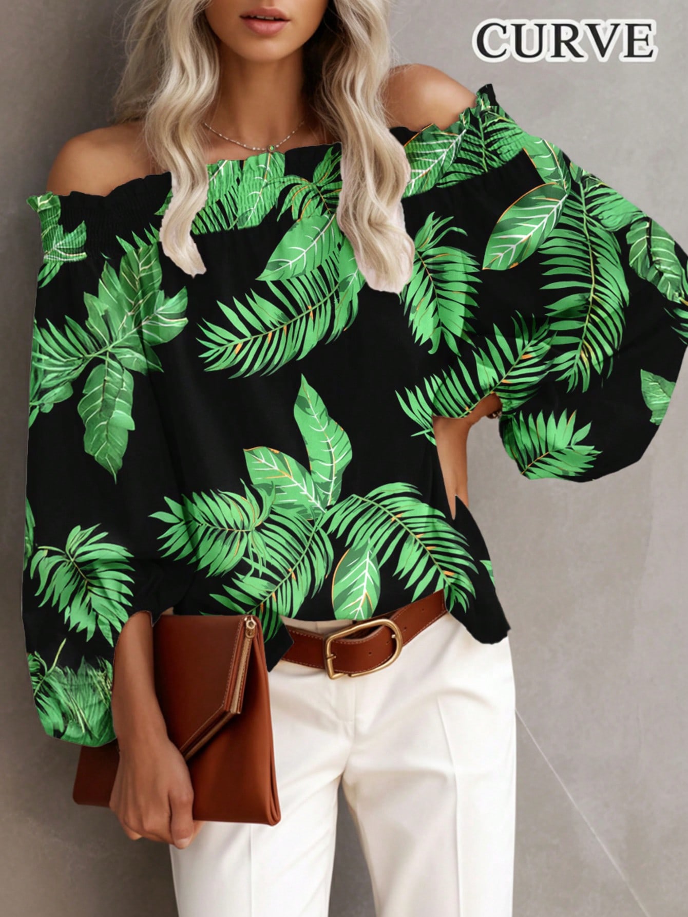 Plus Size New Women's Casual F - Blouse Off Shoulder reseña y precio