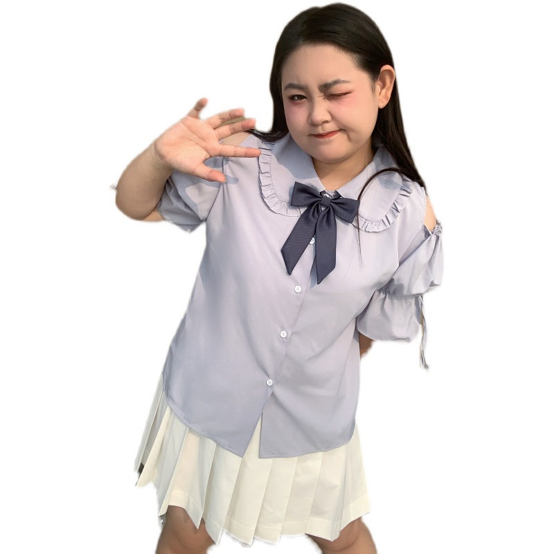 Large Size Jk Uniform Off-the- - Blouse Off Shoulder reseña y precio