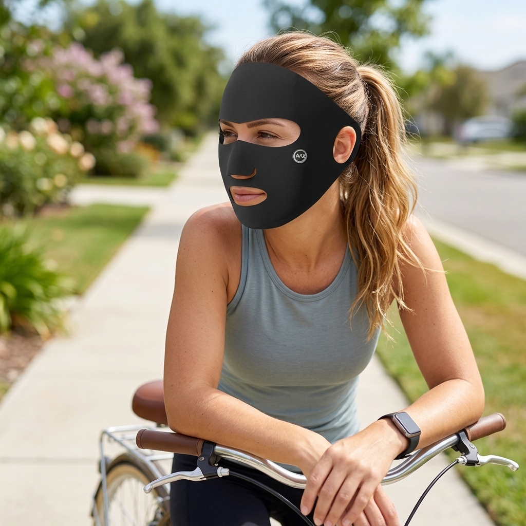 Ice Silk Sun Protection Mask F - Headband Summer Knit reseña y precio