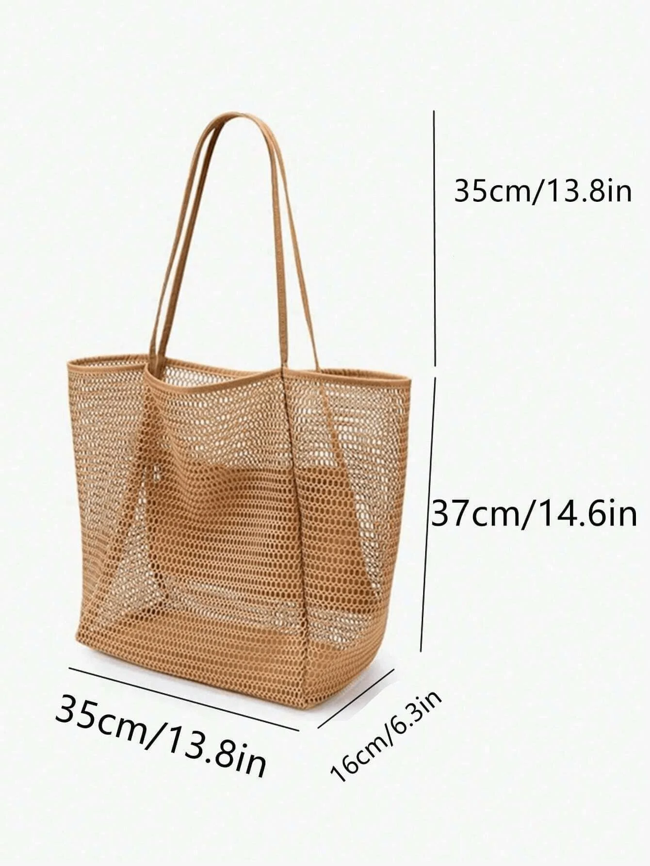 1pc Mesh Beach Tote Bag, Outdo - Tote Bag Beach reseña y precio