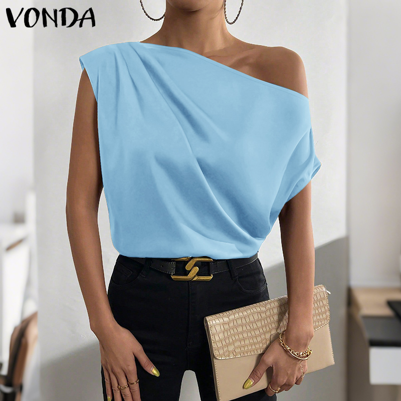 Plus Size 5XL VONDA Women Blou - Blouse Off Shoulder reseña y precio