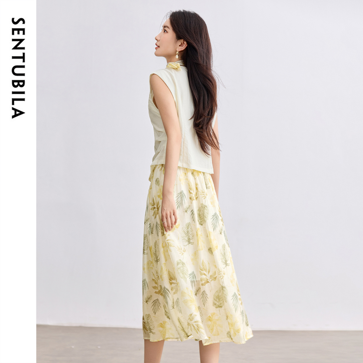 SENTUBILA Elegant Skirt Holida - Midi Skirt Floral reseña y precio