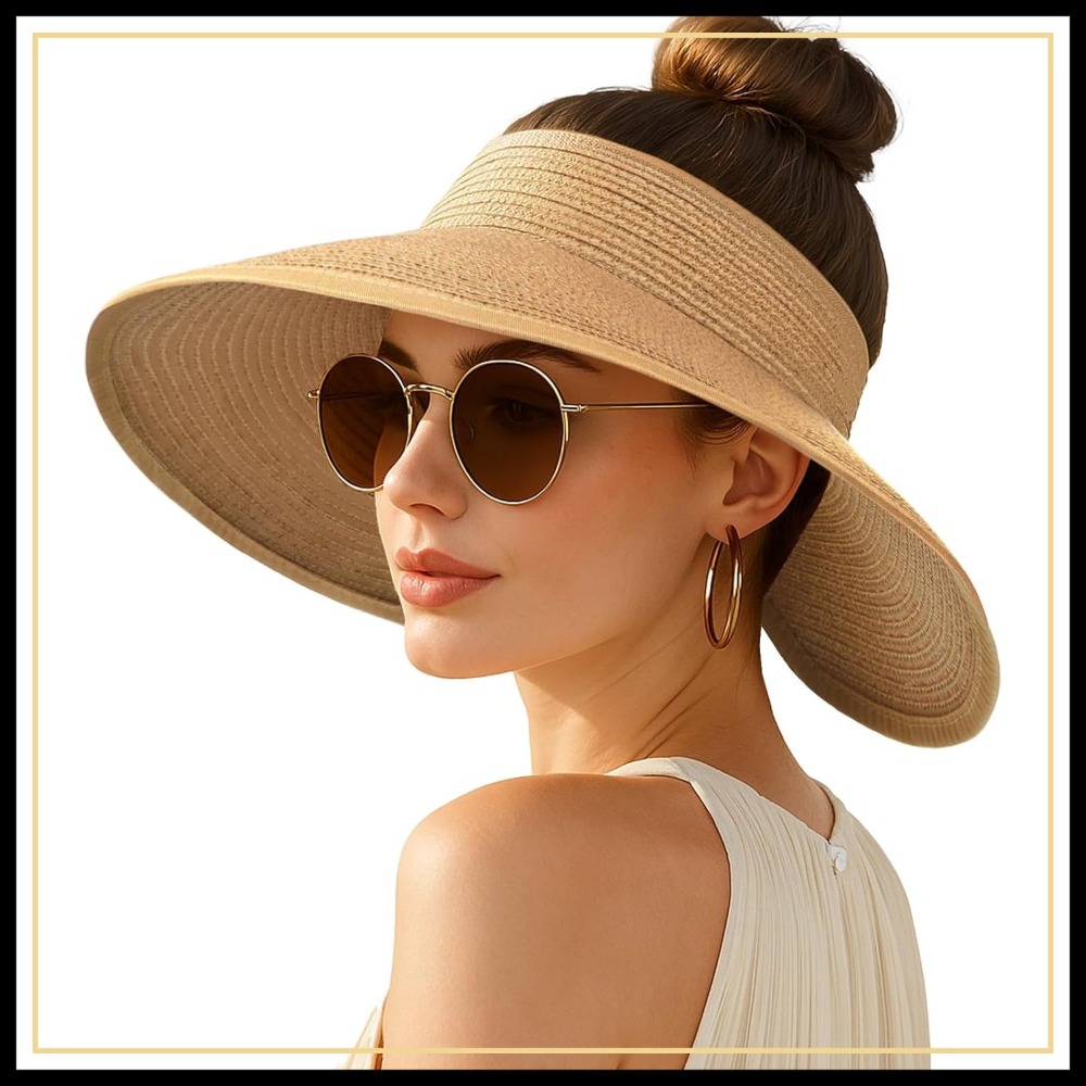 Women's Sun Visor Hats Wide Br - Hat Floppy Wide reseña y precio