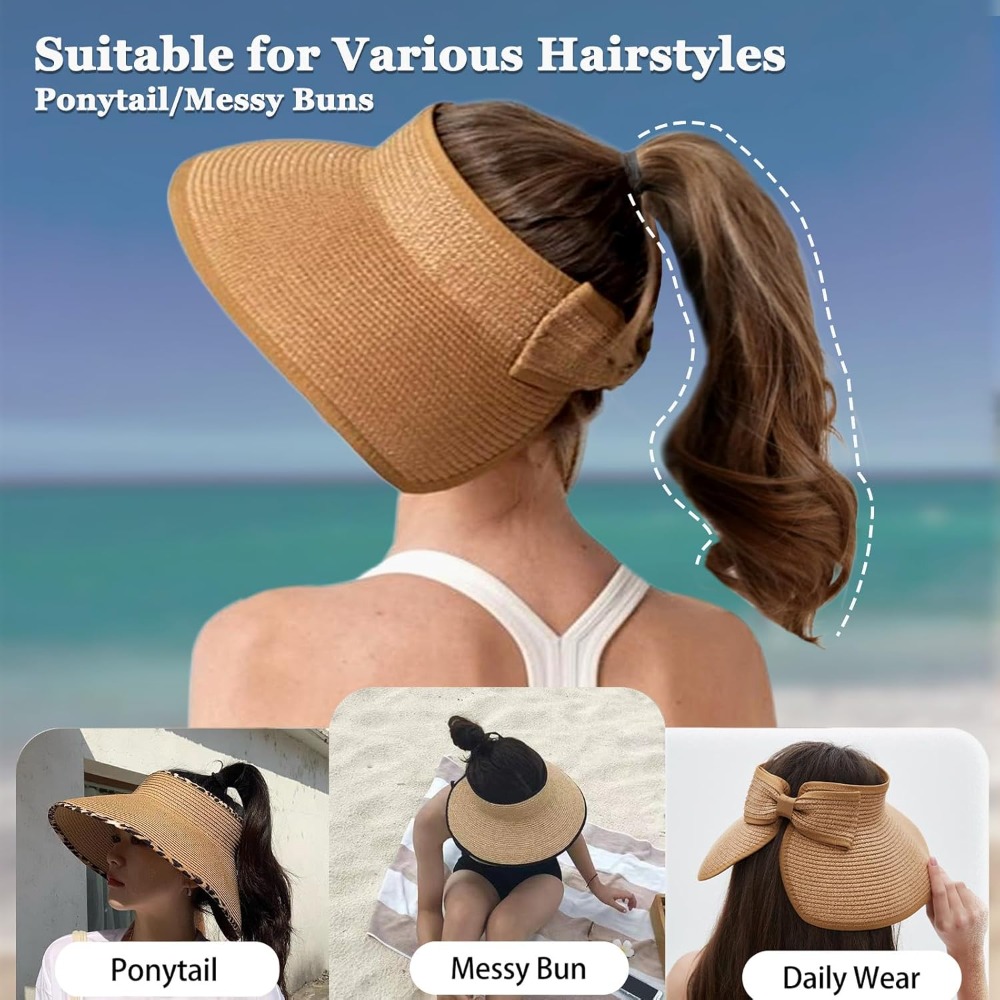 Women's Sun Visor Hats Wide Br - Hat Floppy Wide reseña y precio