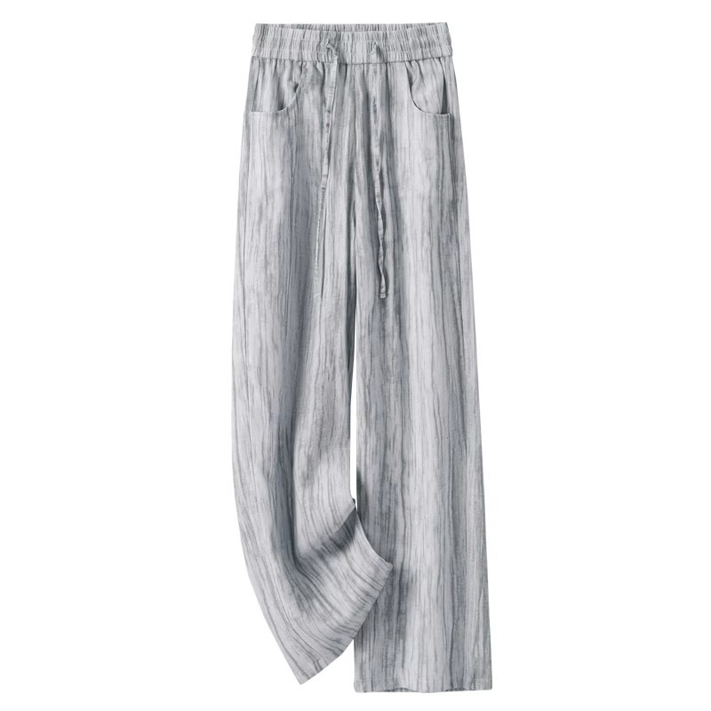 Tie-Dye Ice Silk Cotton Linen  - Linen Pant Wide reseña y precio