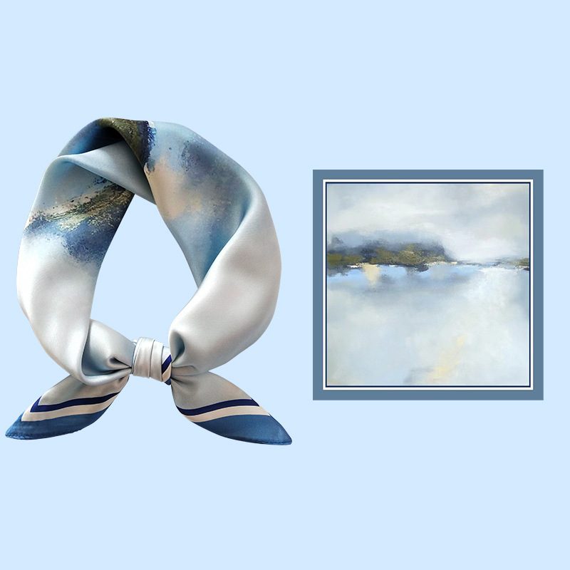 Women's Silk Cartoon Scarf Squ - Headband Summer Knit reseña y precio