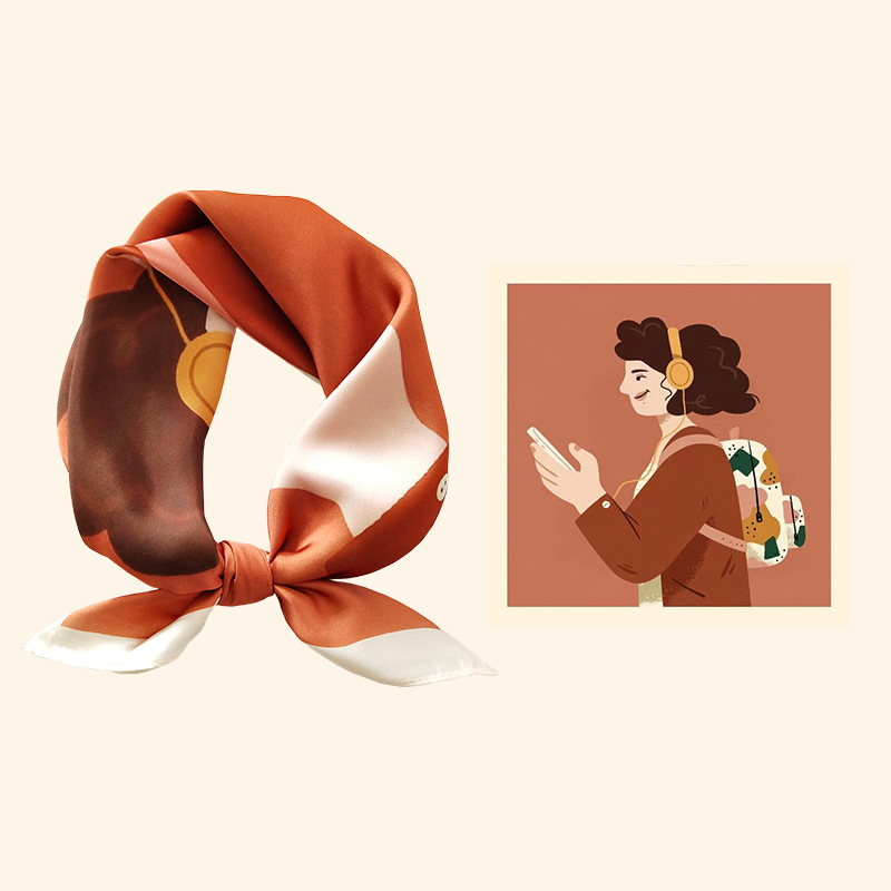 Women's Silk Cartoon Scarf Squ - Headband Summer Knit reseña y precio