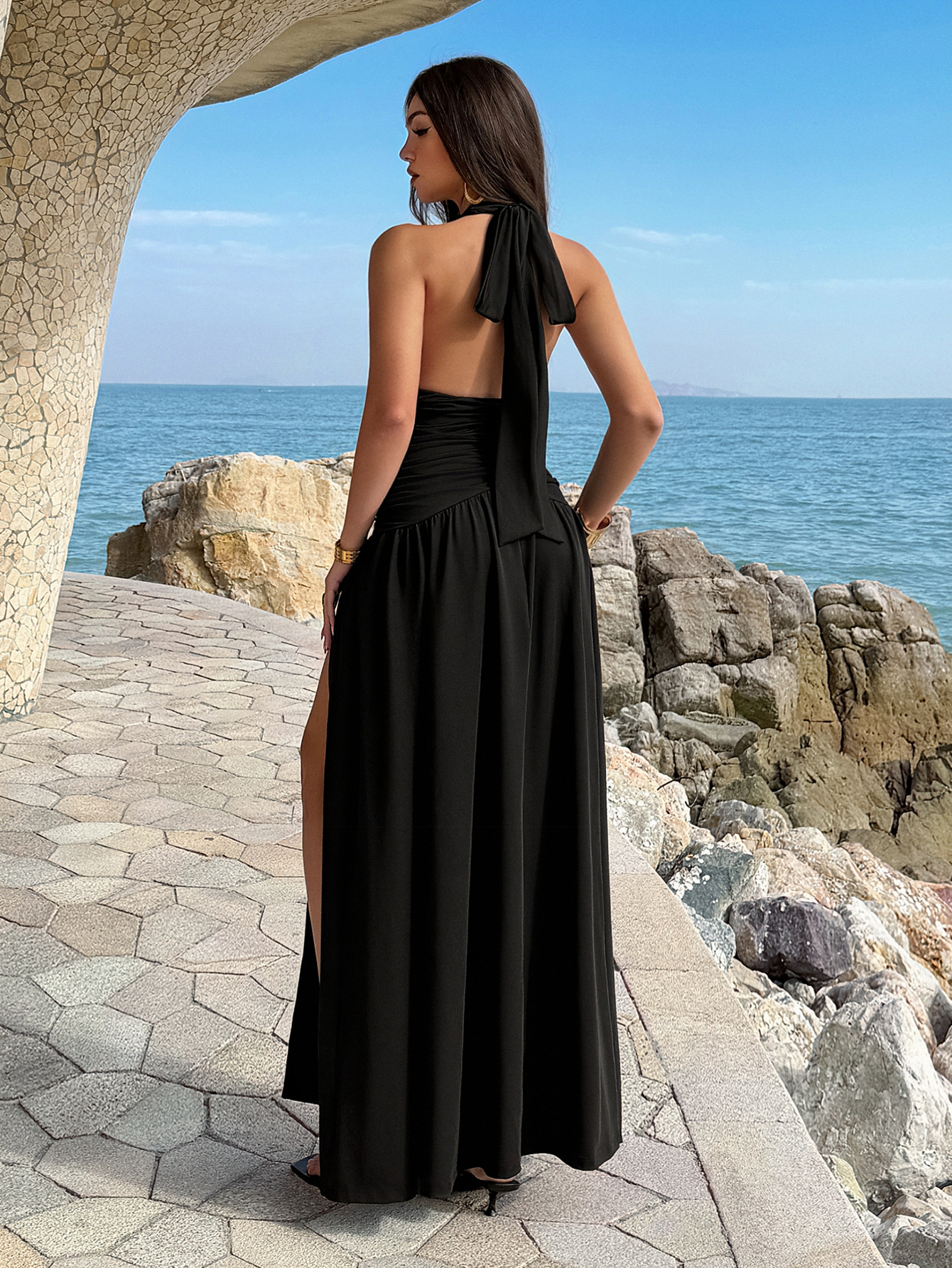 Women's Dress 2 Colors Halter  - Maxi Dress Halter reseña y precio