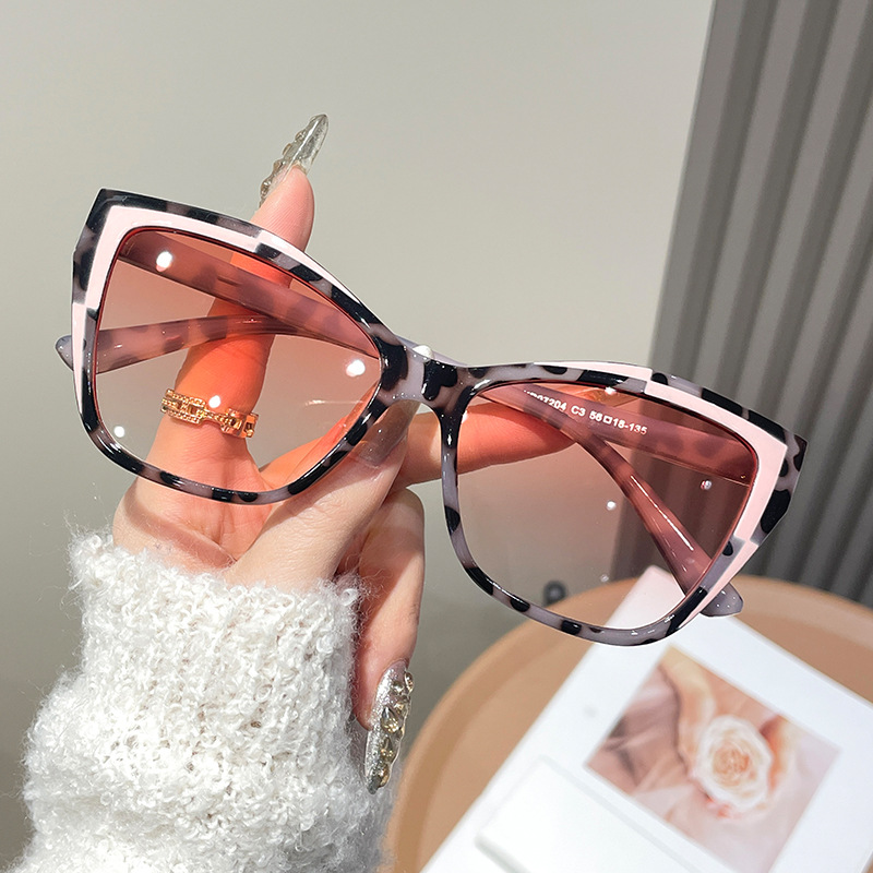 Women Color Block Cat Eye Eyeg - Sunglasses Cat Eye reseña y precio