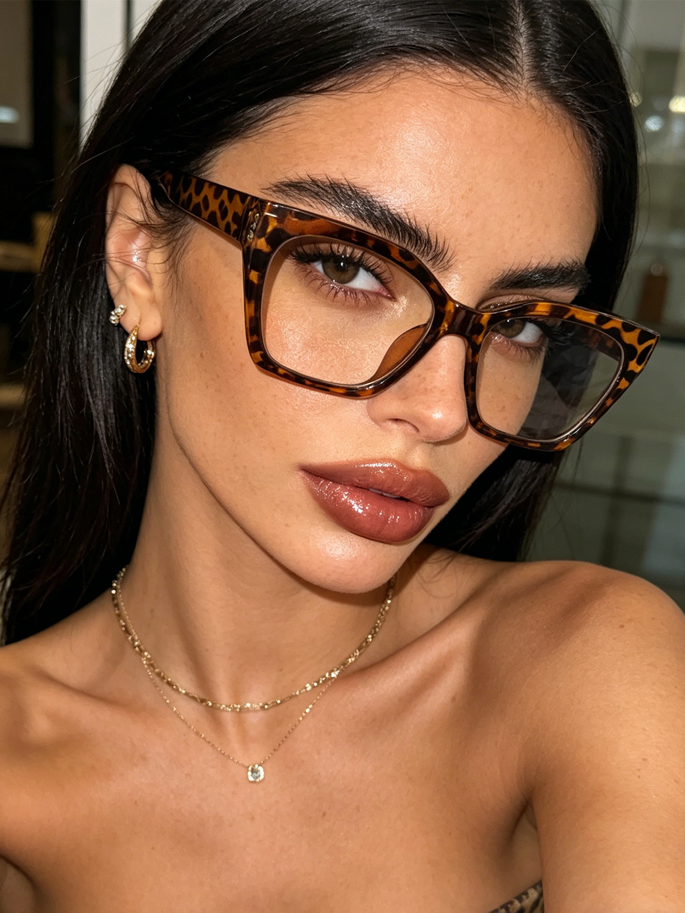 1Pc High-End Leopard Print Cat - Sunglasses Cat Eye reseña y precio