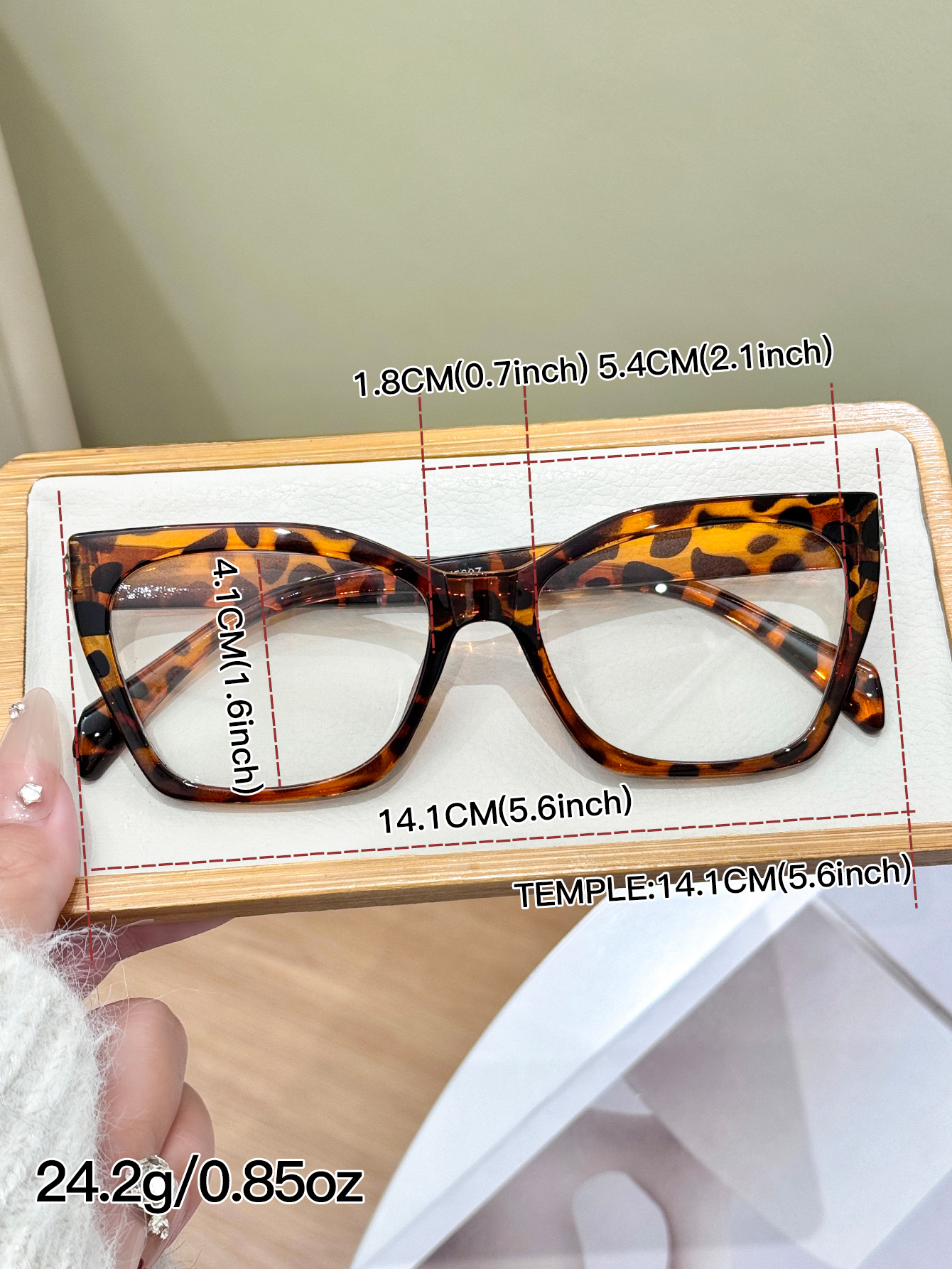 1Pc High-End Leopard Print Cat - Sunglasses Cat Eye reseña y precio