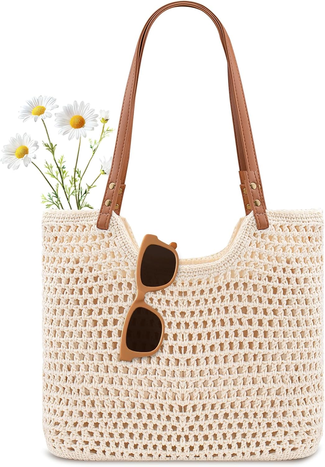 Crochet Beach Bag Purse, Boho  - Tote Bag Beach reseña y precio