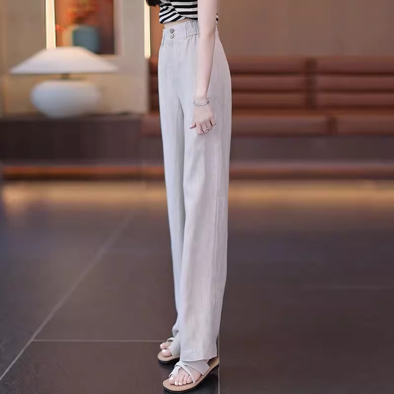 Summer Cool Linen Straight Pan - Linen Pant Wide reseña y precio
