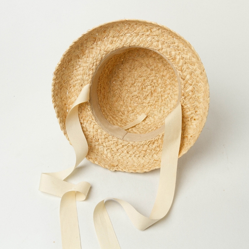 Handwoven Kids Straw  Cap Girl - Hat Floppy Wide reseña y precio