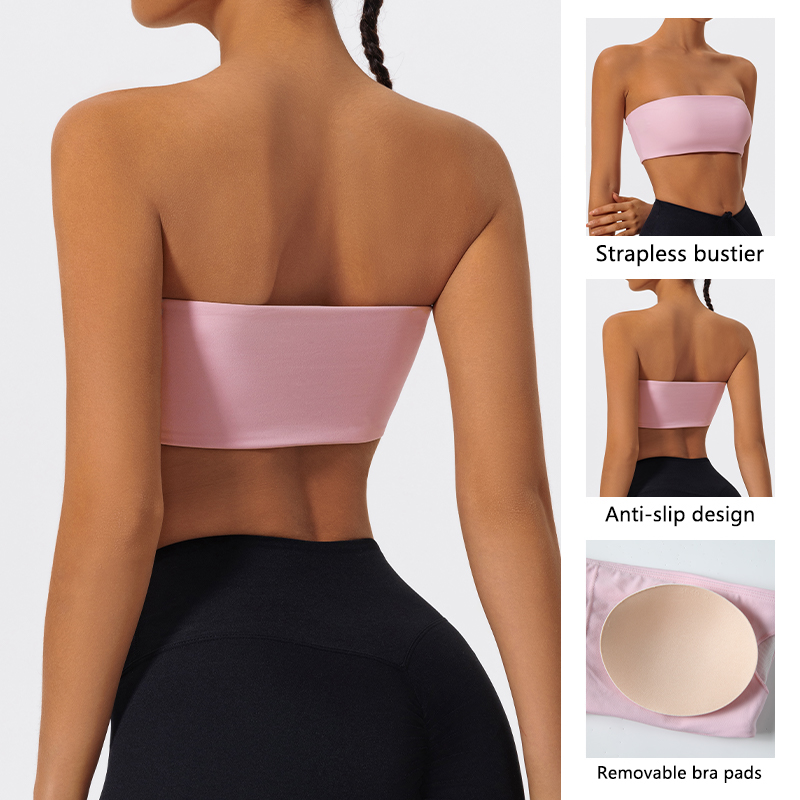 Strapless Sports Bra Gym Crop  - Crop Top Crochet reseña y precio